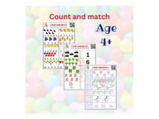 math lessons for kindergarten, count and match