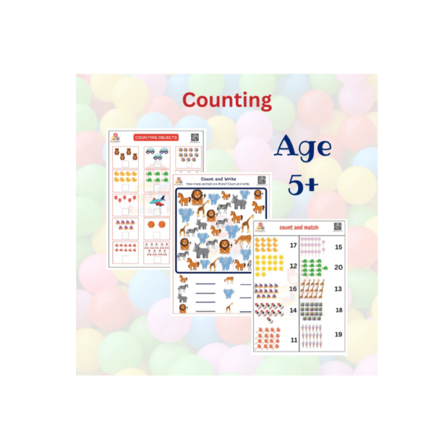 counting worksheet for nursery